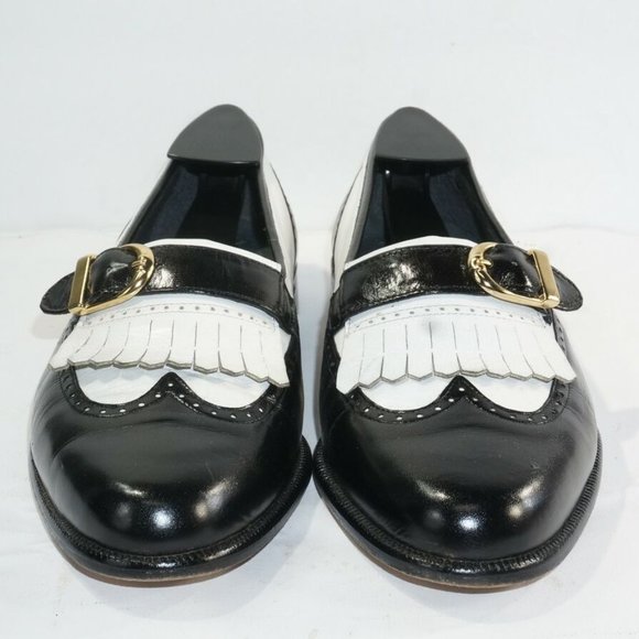 BRAS5BOOT SZ 7.5 M BLACK/WHITE Loafer C3A C39 main image 6